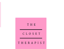 Tablet Screenshot of closettherapistblog.com